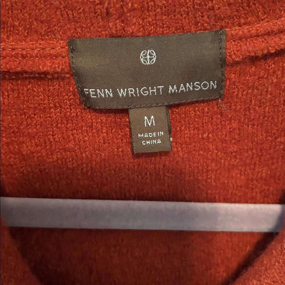 Fenn Wright Manson Rust Knit Jacket, Sz Med. 100% wool - Picture 3 of 10